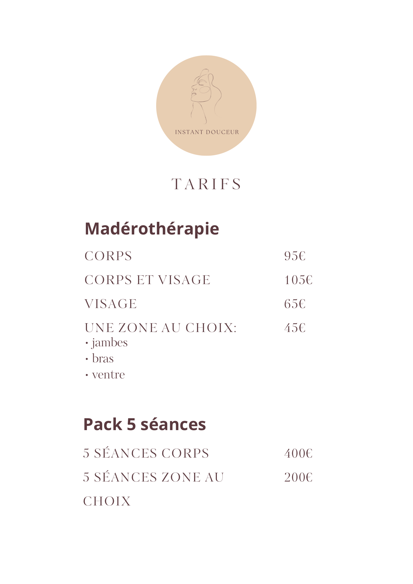 Tarifs madérothérapie Marseille 12e (13012)